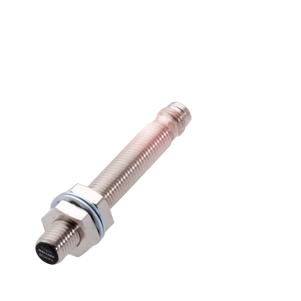 BES M08MI-NSC20B-S49G Inductive sensor, Ø 8 x 59 mm, Connector, Normally open (NO), Rated operating distance Sn=2 mm, for flush mounting, Housing mate