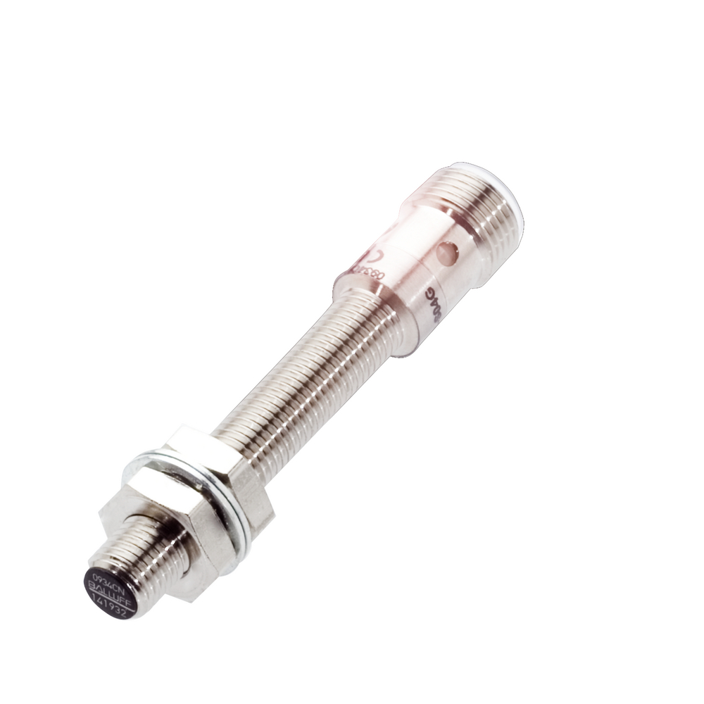 BES M08MH1-POC15B-S04G Inductive sensor, Ø 8 x 65 mm, Connector, Normally closed (NC), Rated operating distance Sn=1.5 mm, for flush mounting, Housing