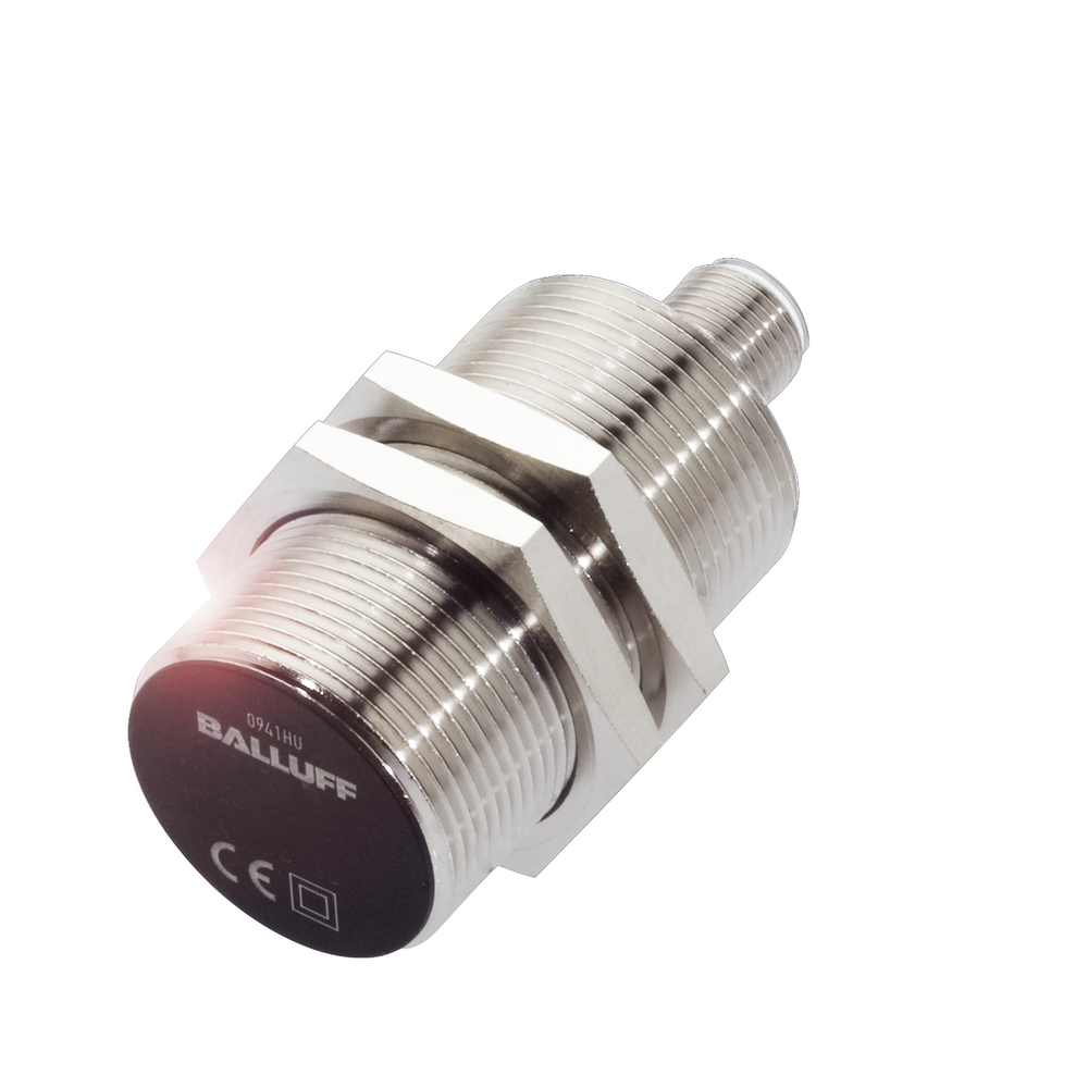 BES M30MI-PSC15B-S04G Inductive sensor, Ø 30 x 65 mm, Connector, Normally open (NO), Rated operating distance Sn=15 mm, for flush mounting, Housing ma