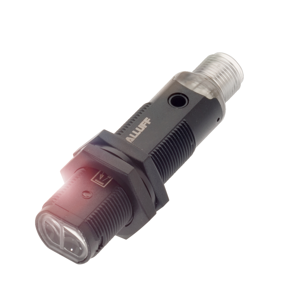 BOS 18KF-PA-1N1R-S4-C Photoelectric sensor, Fixed background suppression, Light emitter=LED, Connect