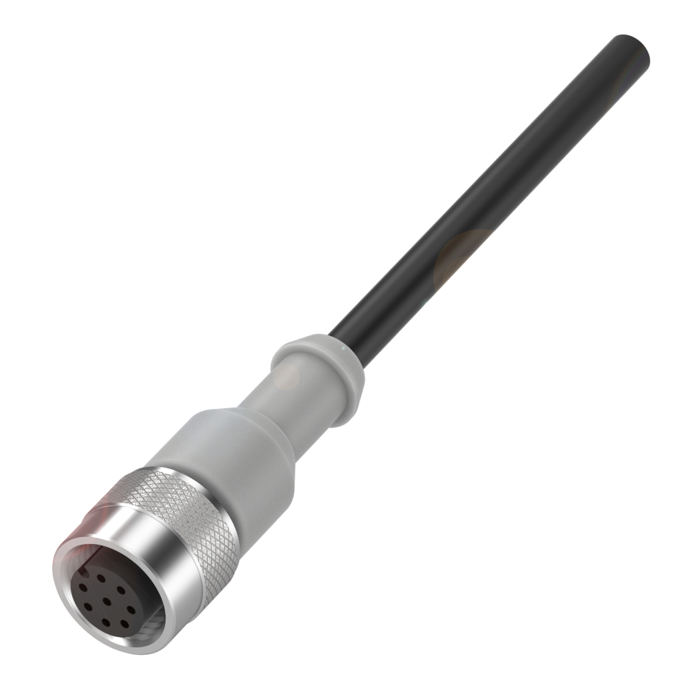 BKS-S115-PU-05 Single-Ended Cordsets, Connector 01, style=M12x1, Cable jacket, material=PUR, Cable length L=5.00 m