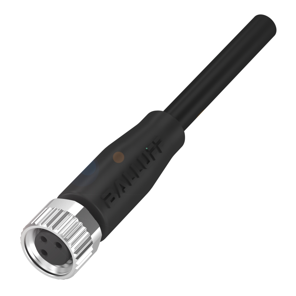 BCC M313-0000-10-001-PX0334-020 Single-Ended Cordsets, Connector 01, style=M8x1, Cable jacket, material=PUR, Cable length L=2.00 m