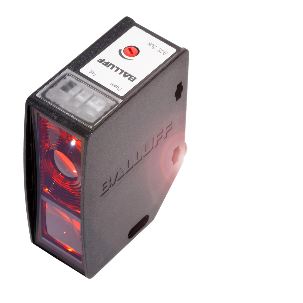 BOS 50K-PS-RH12-S4 Photoelectric sensor, Background suppression, Light emitter=LED, Connection type=