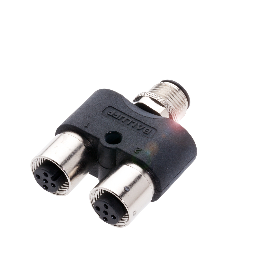 BCC M415-M415-M415-U0003-000 T-Splitters, Connector 01, style=M12x1, Connector 02, style=M12x1, Connector 03, style=M12x1