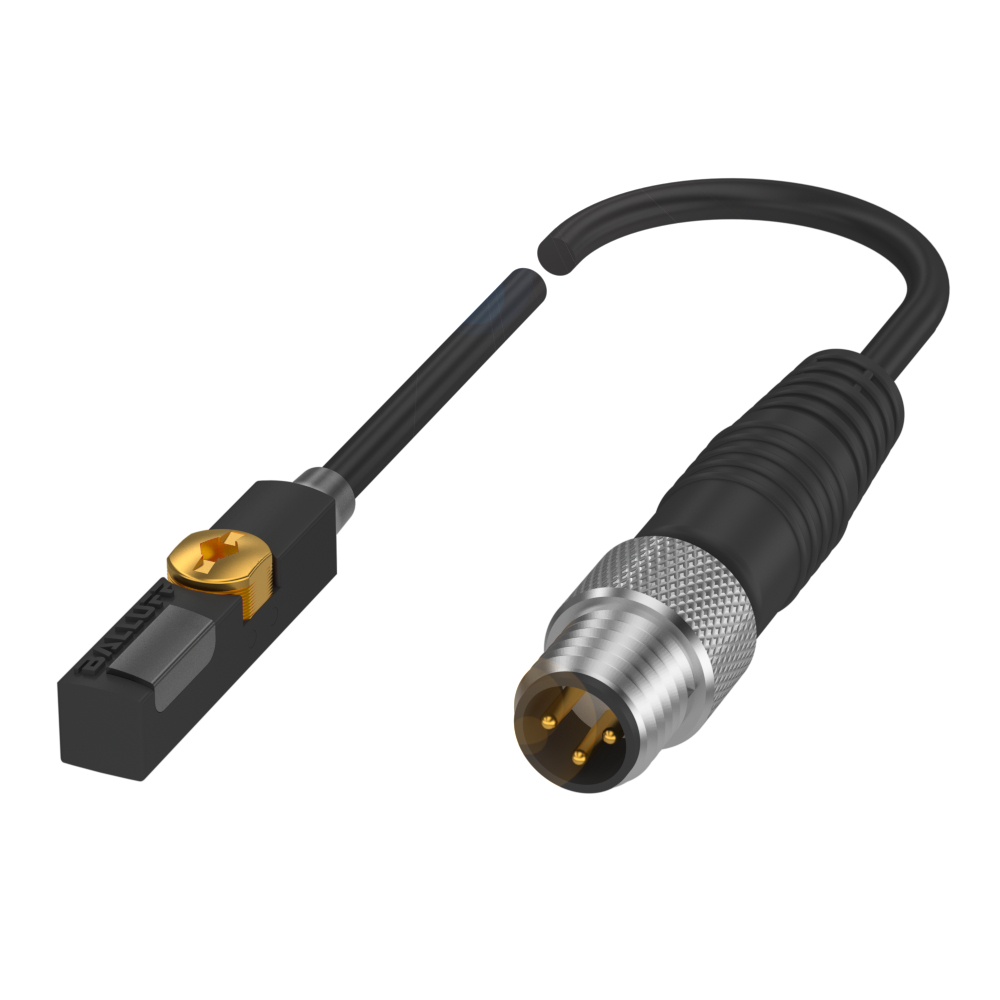 BMF 235K-PS-C-2A-SA2-S49-00,3 Magnetic field sensor, Connection type 01=Cable with connector, Switching output 01=PNP, Switching function 01=Normally