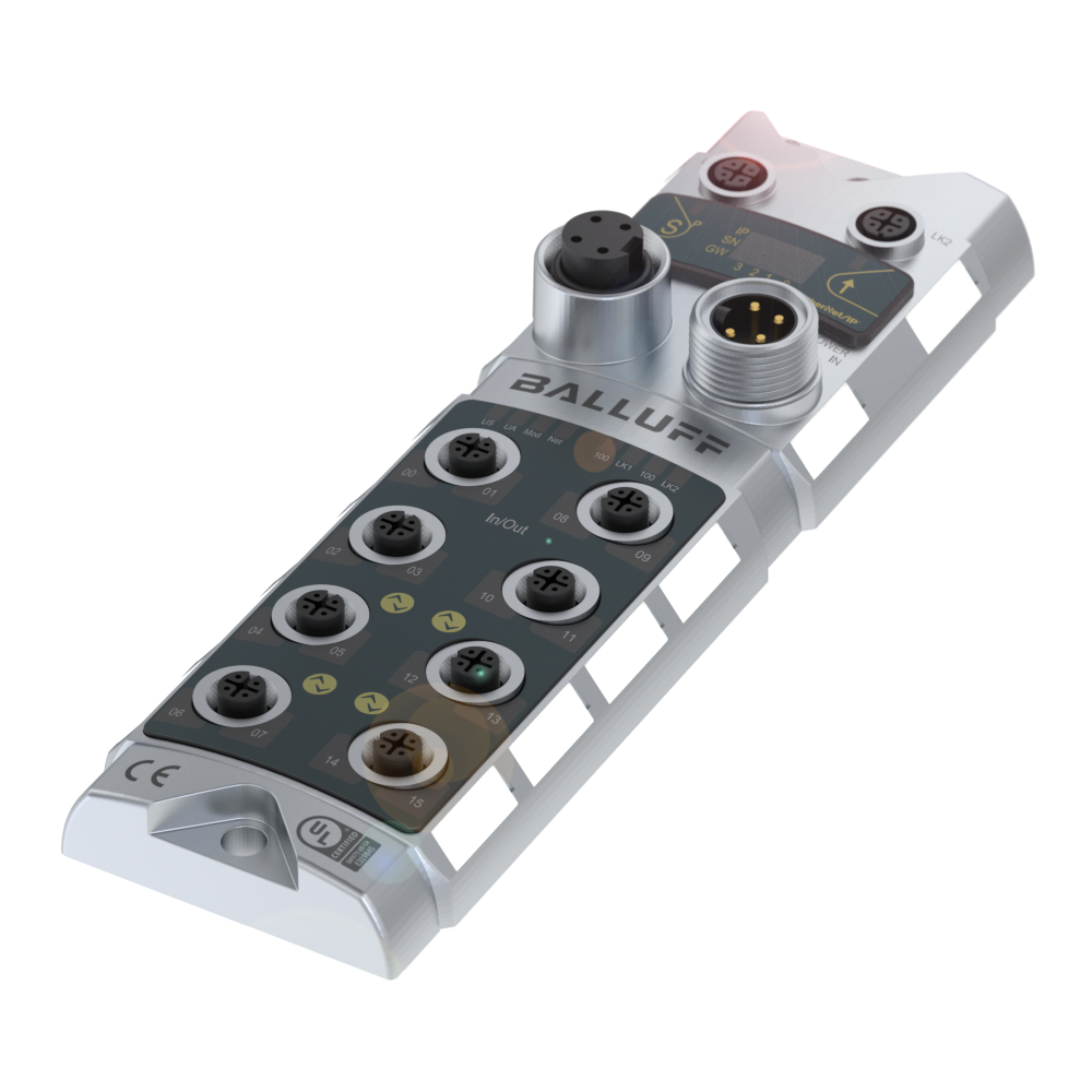 BNI EIP-502-105-Z015 Active splitter, EtherNet/IP, IO-Link function=Master, IO-Link version=1.1, Auxiliary interfaces, number=4x IO-Link, Inputs, numb