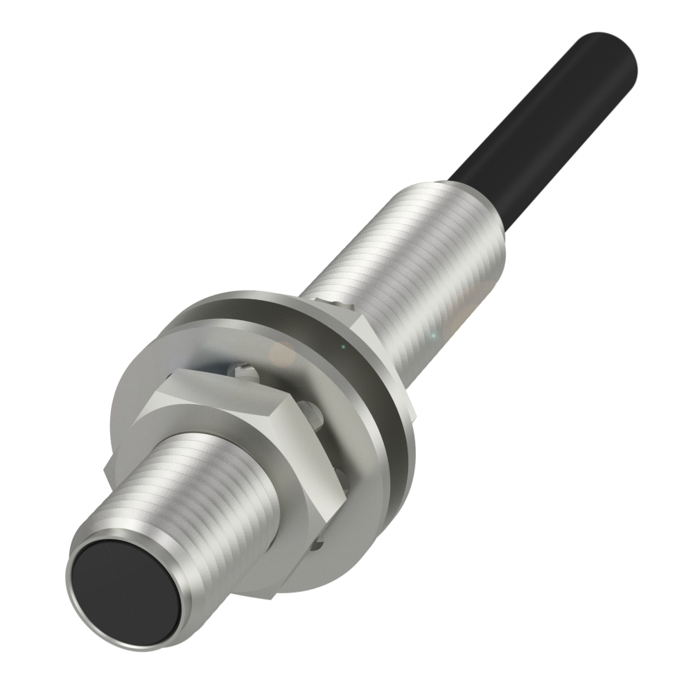 BES 516-3005-E4-C-PU-02 Inductive sensor, Ø 5 x 27 mm, Cable, Normally open (NO), Rated operating distance Sn=0.8 mm, for flush mounting, Housing mate