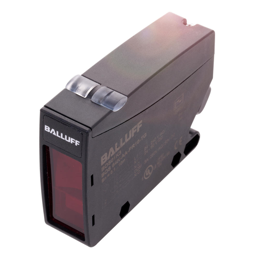 BOS 64K-AA-ID10-TG Photoelectric sensor, Connection type=Screw terminal, Switching output=Relay NO/NC Change-over contact, Range max.=2000 mm