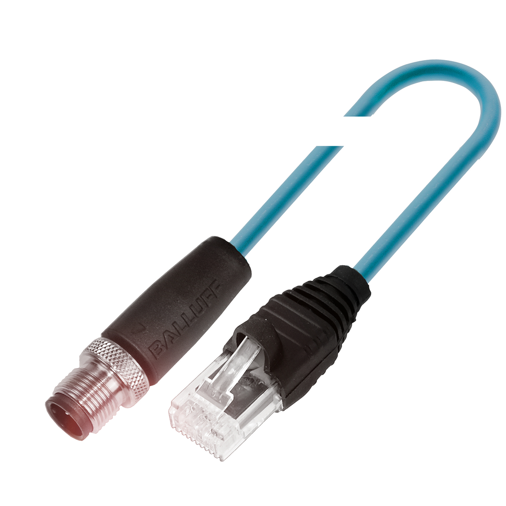 BCC M414-E894-8G-672-ES64N9-050 Double-Ended Cordsets, Connector 01, style=M12x1, Connector 02, style=RJ45, Cable jacket, material=TPE, Cable length L