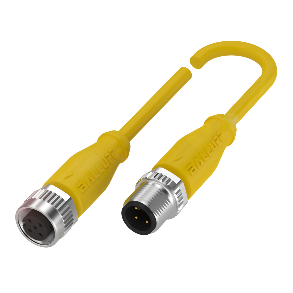 BCC M415-M414-3A-304-EX44T2-006 Double-Ended Cordsets, Connector 01, style=M12x1, Connector 02, style=M12x1, Cable jacket, material=TPE, Cable length