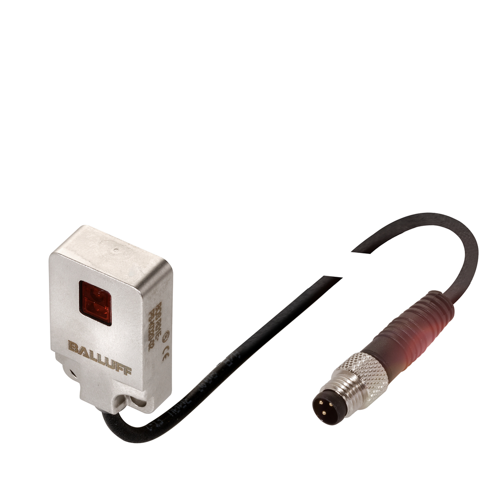 BOS R01E-X-KS20-00,2-S49 Photoelectric sensor, Light emitter=LED, Connection type=Cable with connector, Range max.=2.2 m