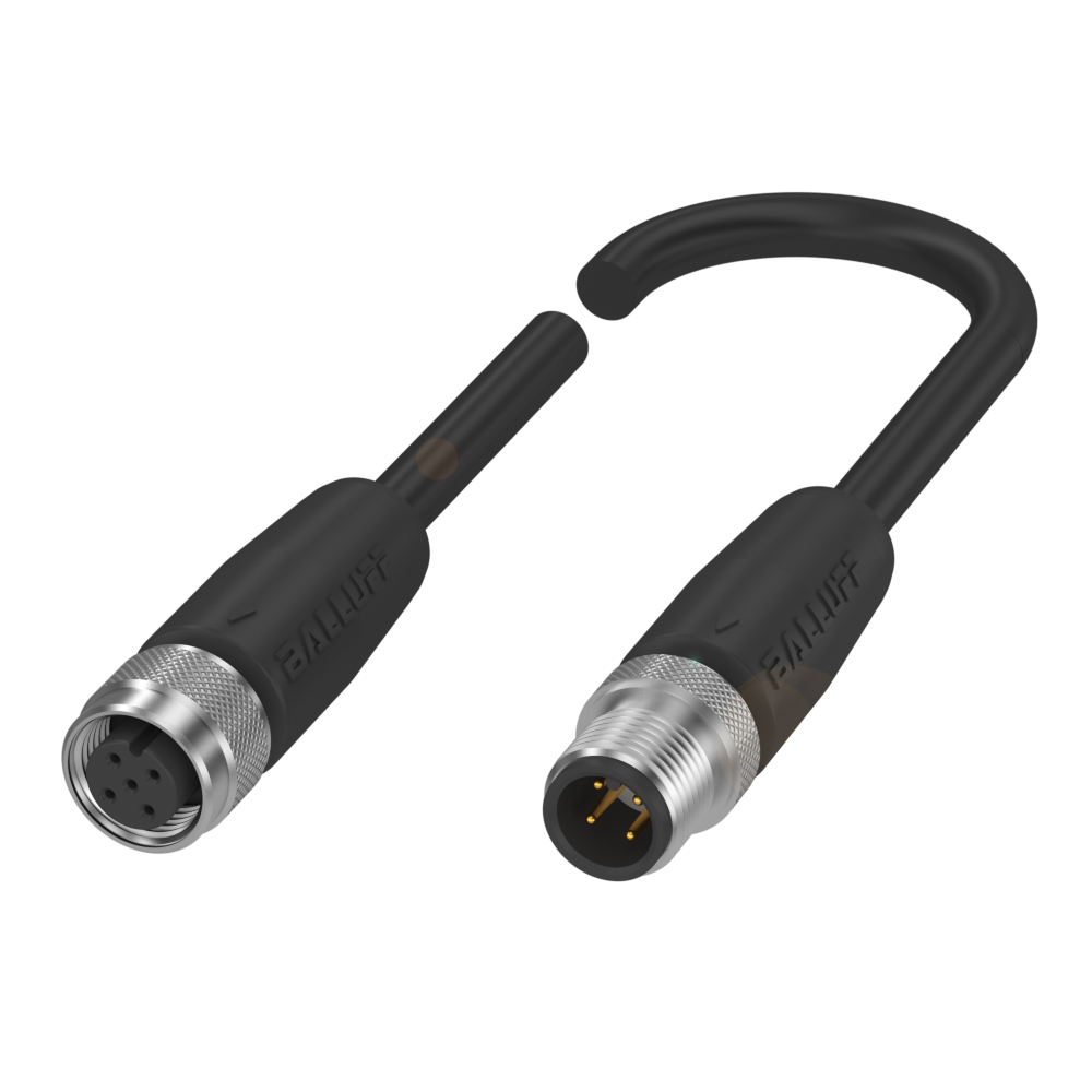 BCC M415-M414-3A-305-PS0434-050 Double-Ended Cordsets, Connector 01, style=M12x1, Connector 02, style=M12x1, Cable jacket, material=PUR, Cable length