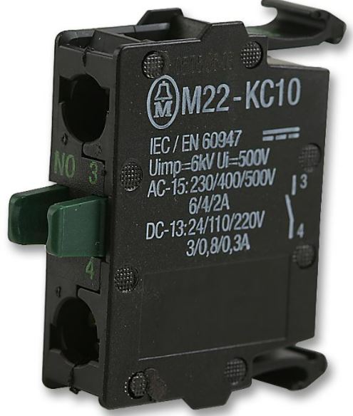 Image CONTACT BLOCK 1NO SCREW TERM BASE MOUNT
