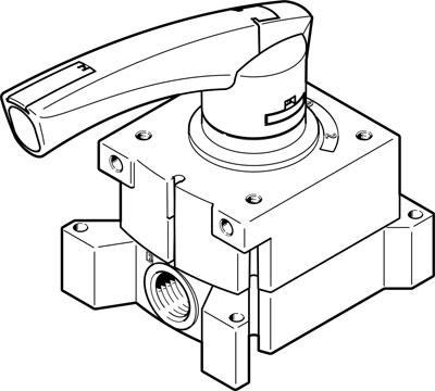VHER-P-H-B43C-G12 / Handlever valve VHER-P-H-B43C-G12