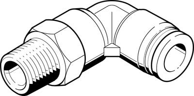 Image QBL-1/4-3/8-U-M / Push-in L-fit   QBL-1/4-3/8-U-M