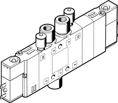 CPE10-M1BH-5/3ES-QS4-B / Solenoid valve  CPE10-M1BH-5/3ES-QS4-B