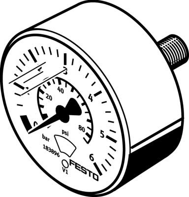 MA-23-6-R1/8 / Pressure gauge  MA-23-6-R1/8