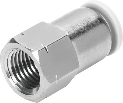 QBF-1/4-1/4-U / Push-in fitting QBF-1/4-1/4-U