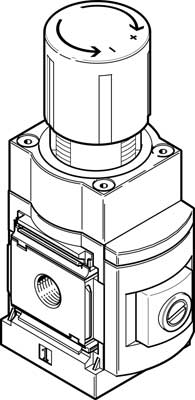 MS6-LRP-3/8-D2-A8 / Prec. regulator MS6-LRP-3/8-D2-A8