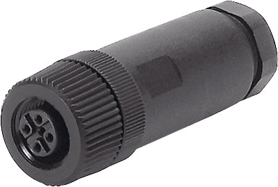 NTSD-GD-9-M12-5POL-RK / Plug socket M12 B-coded