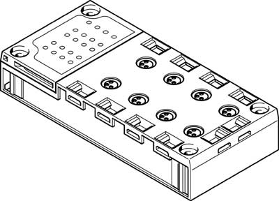 CPX-AB-8-M8-3POL / Manifold block  CPX-AB-8-M8-3POL