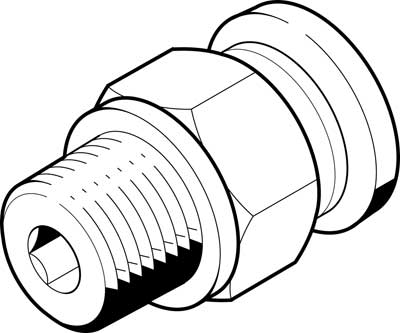 Image QB-1/4-3/8-U-M / Push-in fitting QB-1/4-3/8-U-M