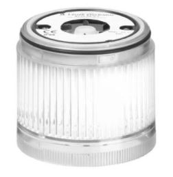 A7-V1-DS-W-T / Signaling column element Signaling: Optical; Current consumption, max.: 40 mA; Design: Cylindrical; Diameter: 70 mm; Fastening: Bayonet