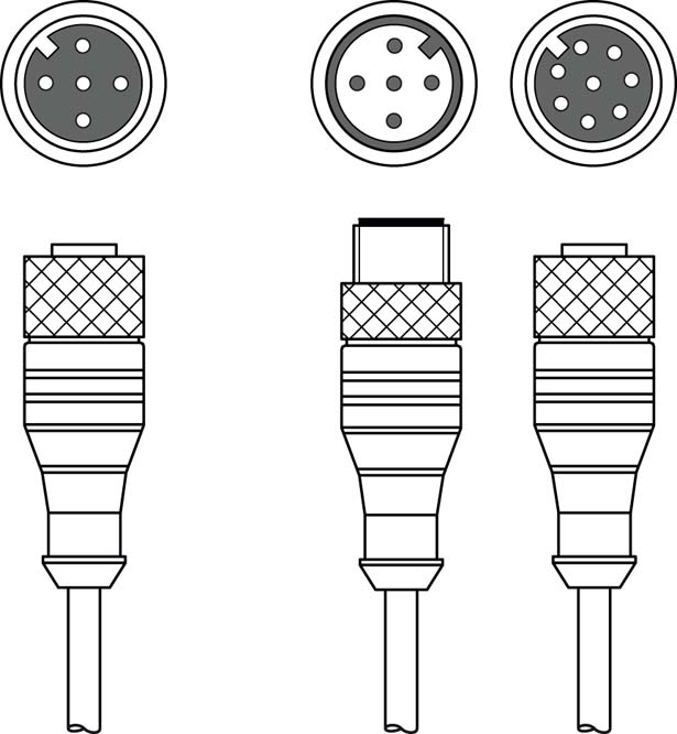K-Y1 M12A-2m-M12A-S-PUR Interconnection cable