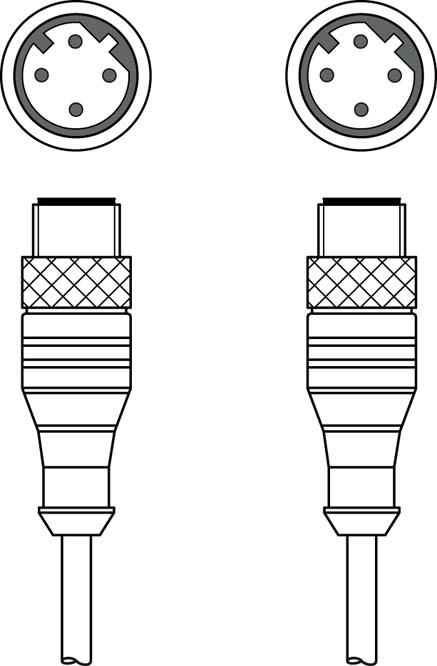KSS ET-M12-4A-M12-4A-P7-050 / Interconnection cable Suitable for interface: Ethernet; Connection 1: