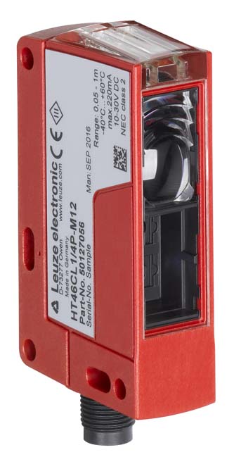 HT46CL2/4P-M12 / Diffuse sensor with background suppression Operating range limit: 0.05 ... 1.2 m; Light source: Laser, Red; Protection class: 2; Swit