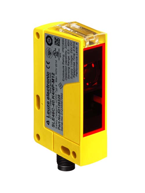 SLE46C-40.K4/4P-M12 Single beam safety device receiver