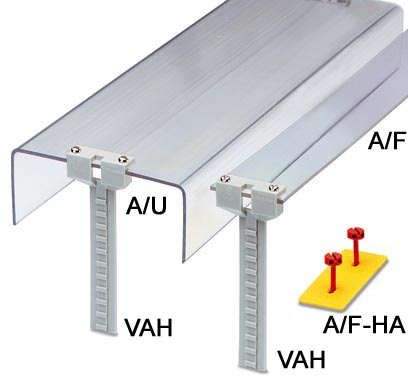 A/F 20 METER    Flat-ribbon cover, for covering terminal strips, 2 mm thick, 2,0 cm wide, an additional requirement are 2 E/UK end brackets and 2 adju