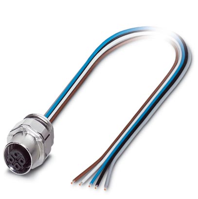 SACC-EC-FSB-5CON-M16/0,5 SCO    Fieldbus flush-type socket, INTERBUS/PROFIBUS, 5-pos., M12 SPEEDCON, B-coded, front/screw mounting with M16 thread, ca