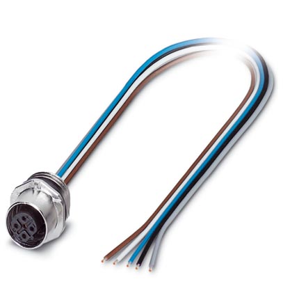 SACC-E-FSB-5CON-M16/0,5 SCO    Fieldbus flush-type socket, INTERBUS/PROFIBUS, 5-pos., M12 SPEEDCON, B-coded, front/screw mounting with M16 thread, wit