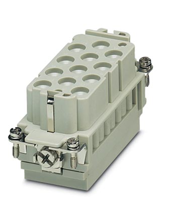HC-K12/ 2-EBUC    HEAVYCON female insert, K12/2 series, for 12 power and 2 control contacts, crimp connection