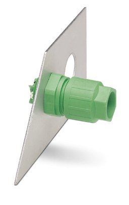 Q 1,5/4FL/24-M20KU-ESA    Panel feed-through, for external wall mounting, with manual solder/slip-on connection, 4.8 x 0.8 mm