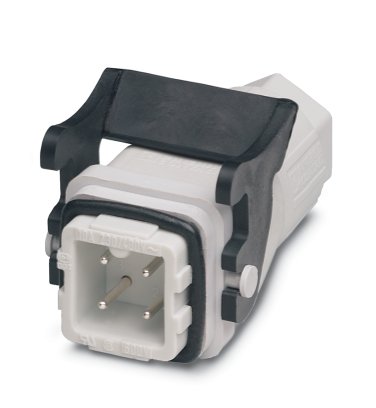 HC-A3-STQ1,5-KML-G-PA    HEAVYCON QUICKON coupling housing A3, for single locking latch, 3-pos., with PE connection, plug , QUICKON connection, straig