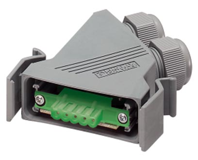 VS-25-DEVNET    D-SUB complete connector, for DeviceNet, shell size 3, plug, screw connection, unshielded, connection direction straight, IP67 degree