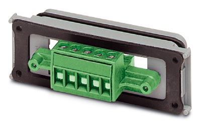 VS-25-A-DEVNET-S    D-SUB panel mounting frame, for DeviceNet, shell size 3, header, screw connection, unshielded, connection direction straight, IP67