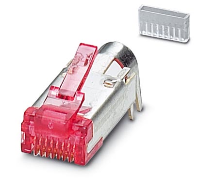 VS-08-ST-H21-RJ45    RJ45 male insert, CAT6, 8-pos., shielded, IDC displacement connection, for litz wire AWG 25 ... 24 and solid wires AWG 24, with s