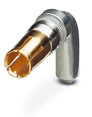 VS-BU-LH-3,6/18/3,8    POWER contact, for D-SUB combination inserts, for PCB assembly, socket, angled, rated current 40 A, gold-plated