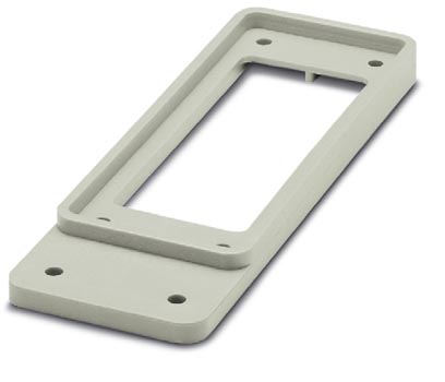 HC-B 24-ADP-B 6-GY    HEAVYCON adapter plate, type B24 on B6, for panel cutouts of type B24, gray