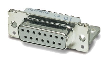 VS-15-BU-DSUB-ER    D-SUB contact insert, shell size 2, with 15 signal contacts, contact type socket, for PCB assembly, angled, fixing with 4-40 UNC t