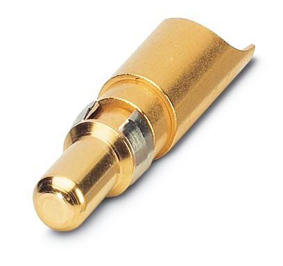 VS-ST-LK-3,6/22,4/4,6    Power contacts, for D-SUB combination inserts, pin, solder cup, straight, rated current 40 A, gold-plated