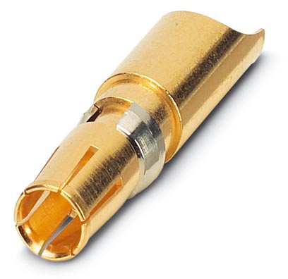 VS-BU-LK-3,6/22,8/4,6    Power contacts, for D-SUB combination inserts, socket, solder cup, straight, rated current 40 A, gold-plated