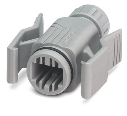 VS-08-T-RJ45/IP67    RJ45 sleeve housing, IP67, for pin insert VS-08-ST-RJ45, with push-pull interlocking for panel mounting frames, for cable cross s