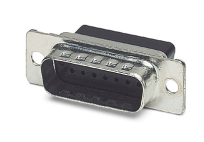 VS-15-ST-DSUB-CD-MG    D-SUB contact carrier, shell size 2, for 15 signal contacts, contact type pin, for crimp contacts, straight, fixing with 4-40 U