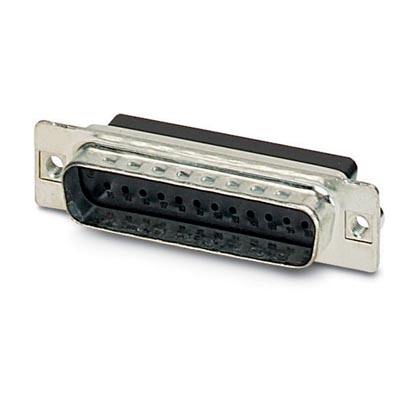 VS-25-ST-DSUB-CD-G    D-SUB contact carrier, shell size 3, for 25 signal contacts, contact type pin, for crimp contacts, straight, fixing with 4-40 UN