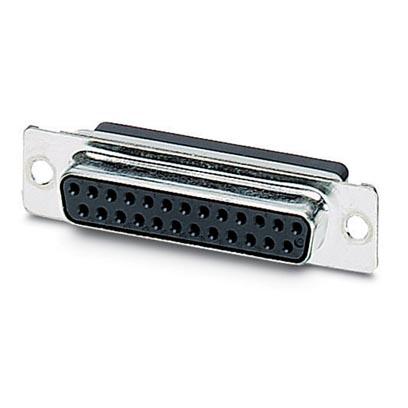 VS-25-BU-DSUB-CD-B    D-SUB contact carrier, shell size 3, for 25 signal contacts, contact type socket, for crimp contacts, straight, fixing with a 3