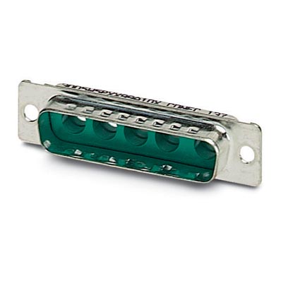 VS-25-ST-DSUB-5P    D-SUB contact carrier, shell size 3, accommodation for five combined contacts, contact type pin, straight, fixing with a 3 mm hole